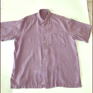 Tori Richard purple silk vintage shirt in XL